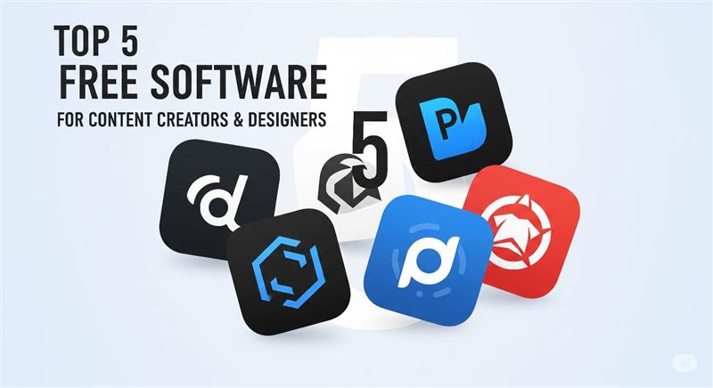 List of top 5 free software for content creator and designers