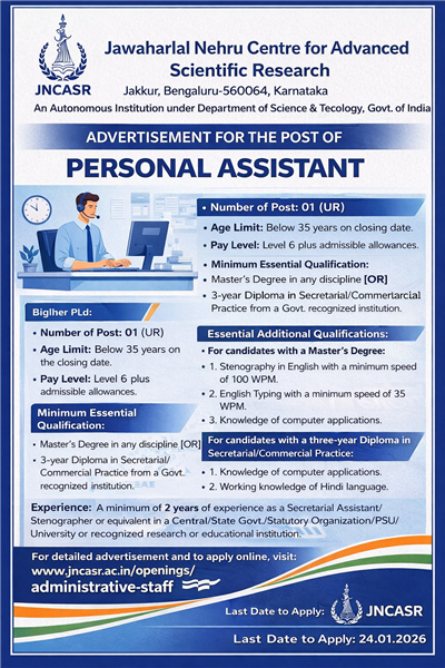 Jawaharlal Nehru Centre for Advanced Scientific Research (JNCASR)